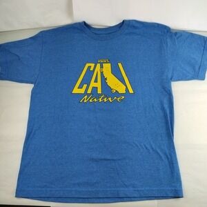 Vans Y2K T Shirt Youth XL Blue Cali Native Graphic Skateboard Streetwear Unisex